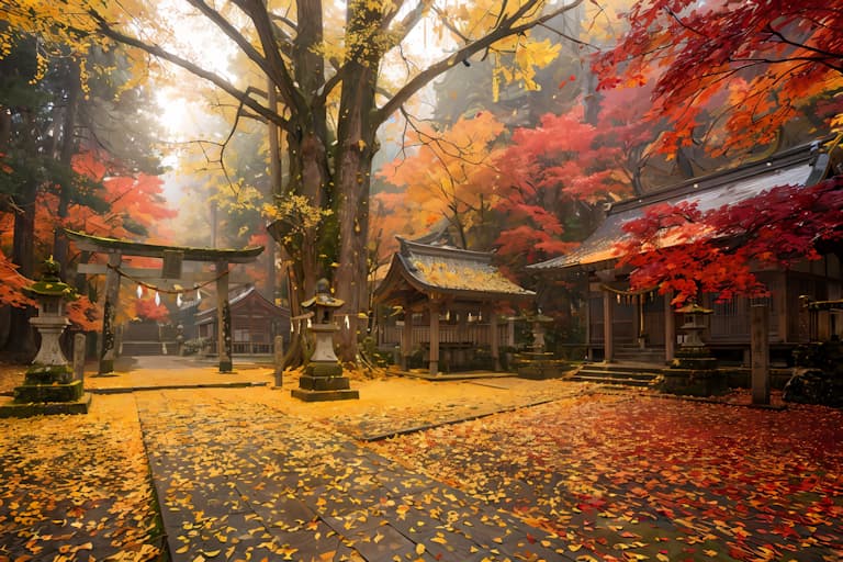 「参道の銀杏落葉……」のイメージ画像