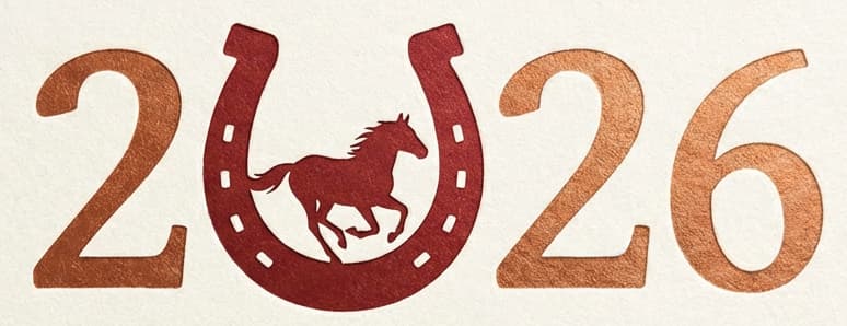 馬蹄をあしらった2026